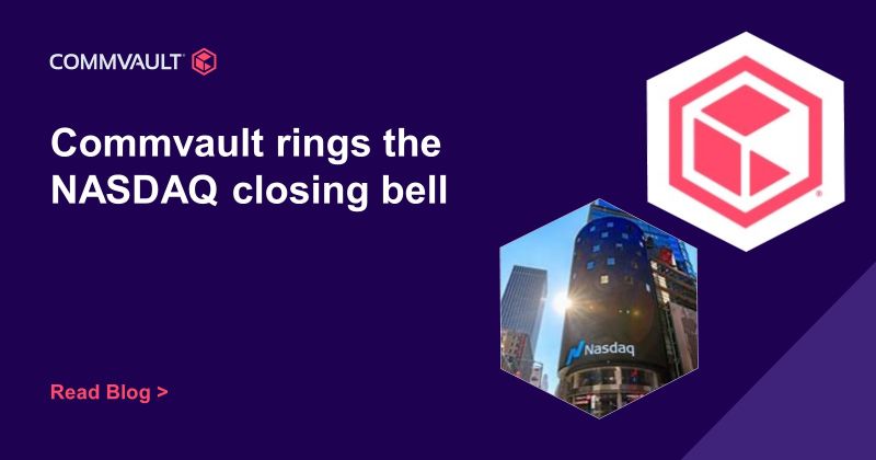 Commvault rings the NASDAQ closing bell