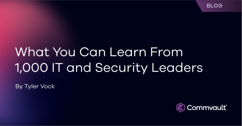 What You Can Learn From 1,000 IT and Security Leaders