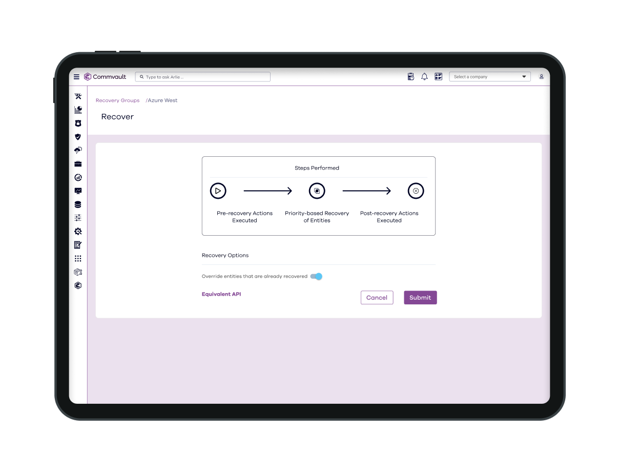 Backup & Recovery | Commvault